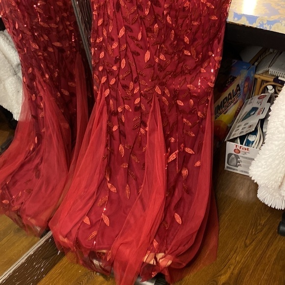 🌷EVER Pretty🌷Sheer Floral Sequin Mermaid Fishtail Style Dress - Picture 13 of 15